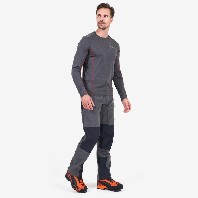 Grey Black Montane Super Terra Men's Pants | ZXX347ON