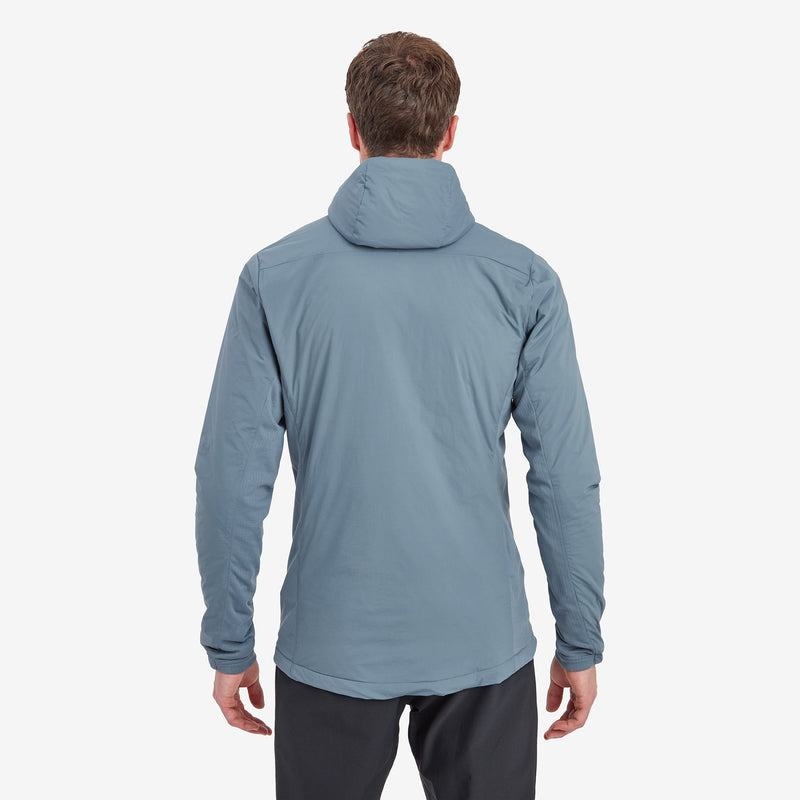 Grey Blue Montane Fireball Lite Hooded Men's Insulated Jackets | WOT7247FD