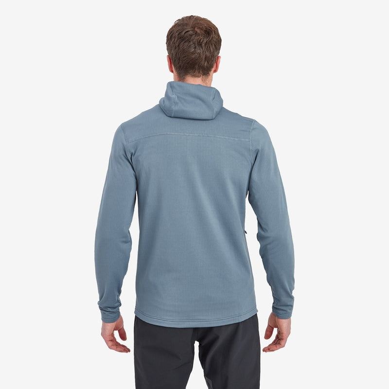 Grey Blue Montane Protium Hooded Men's Fleece Jackets | NWC2742UI