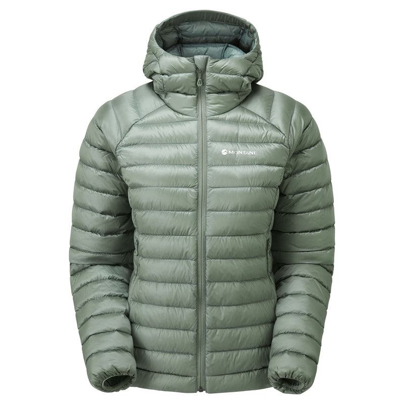 Grey Green Montane Anti-Freeze Hooded Women\'s Down Jackets | BCO5284WK