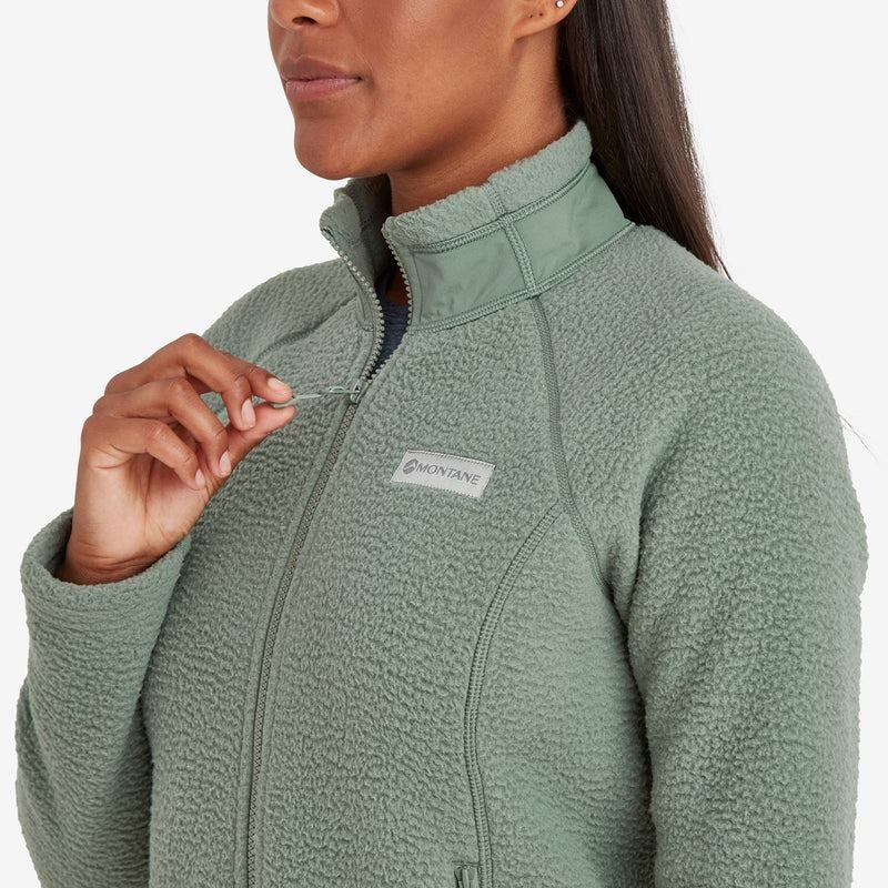 Grey Green Montane Chonos Women's Fleece Jackets | IQZ4560VX