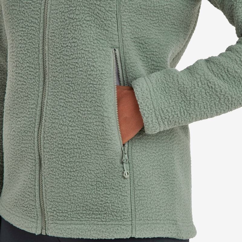 Grey Green Montane Chonos Women's Fleece Jackets | IQZ4560VX