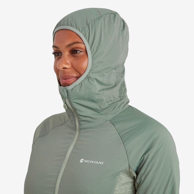 Grey Green Montane Fireball Lite Hooded Women's Insulated Jackets | XEA9246SC