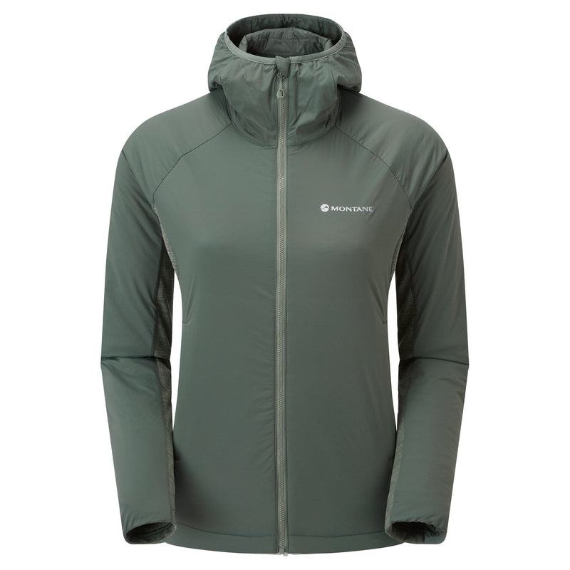 Grey Green Montane Fireball Lite Hooded Women\'s Insulated Jackets | XEA9246SC