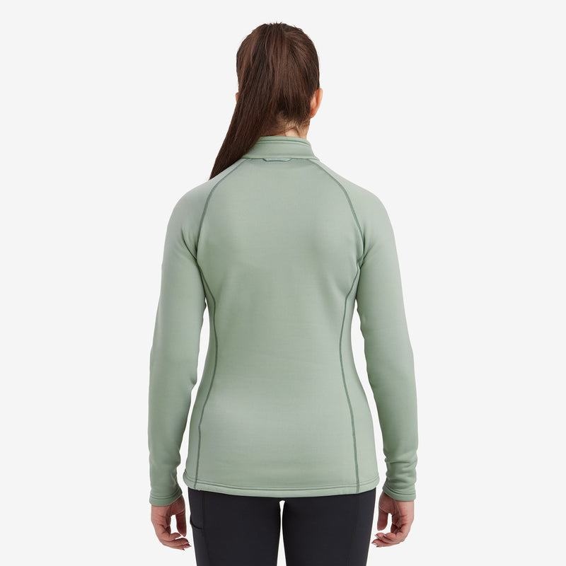 Grey Green Montane Fury Zip Pull-On Women's Fleece | NDT3827DW