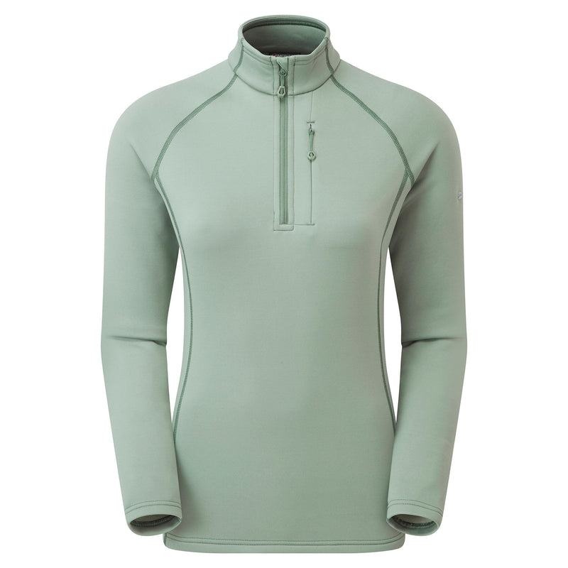 Grey Green Montane Fury Zip Pull-On Women\'s Fleece | NDT3827DW