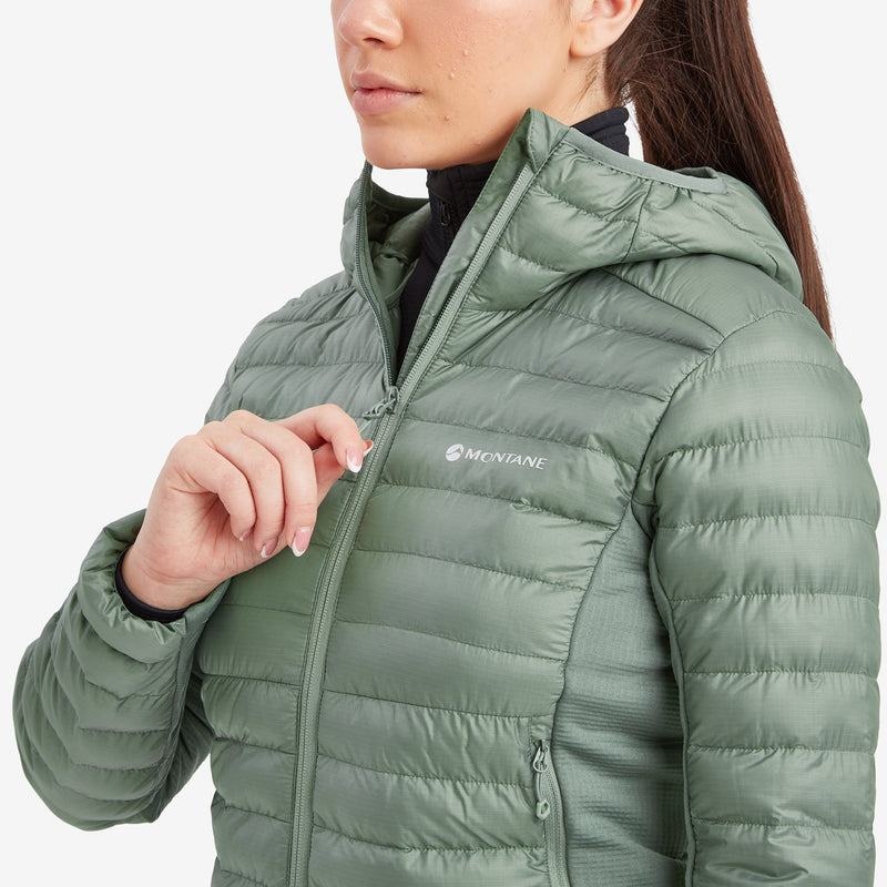 Grey Green Montane Icarus Lite Hooded Women's Jackets | AOQ6245AQ