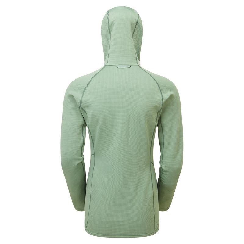 Grey Green Montane Protium Hooded Women's Fleece Jackets | AHT841PW