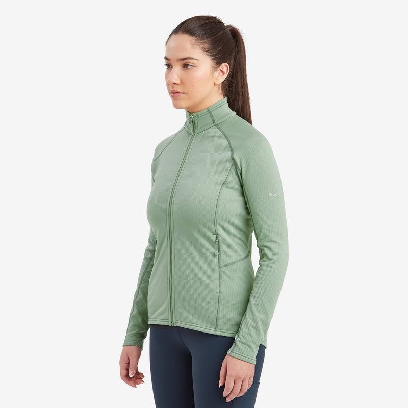 Grey Green Montane Protium Women's Fleece Jackets | FQU4251SN