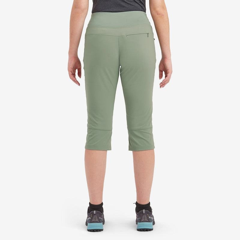 Grey Green Montane Tucana Lite Stretch Capri 3/4 Women's Leggings | OLZ8122NT