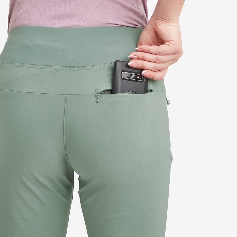 Grey Green Montane Tucana Lite Stretch Women's Leggings | DPO7532SV