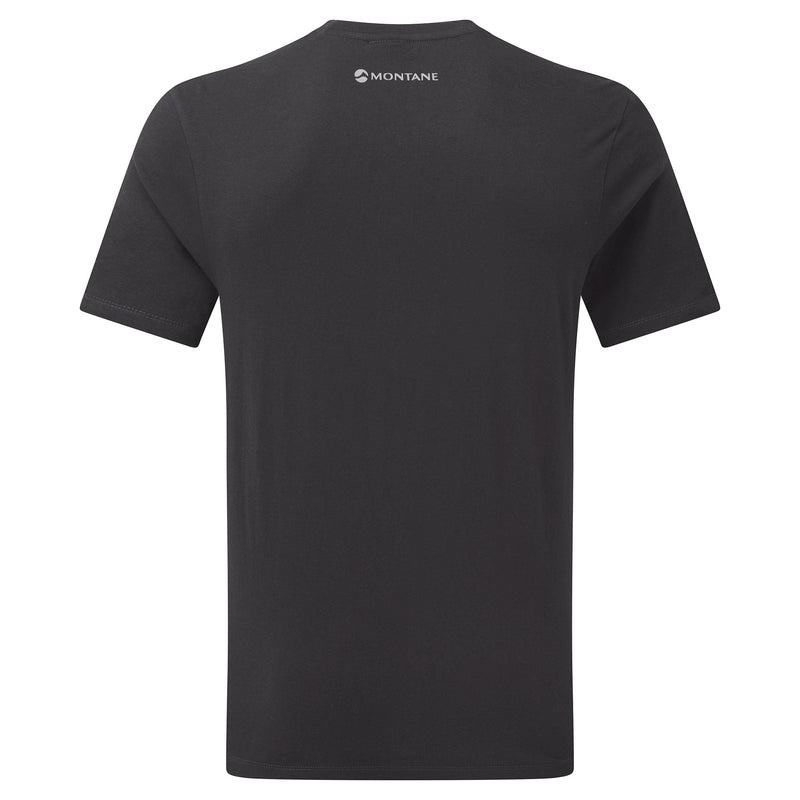 Grey Montane Abstract Mountain Men's T Shirts | UVF3390PP