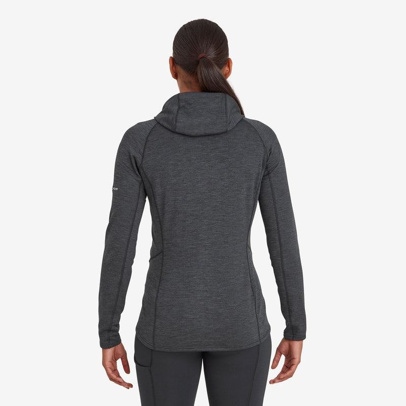 Grey Montane Protium Hooded Women's Fleece Jackets | YMX946FL