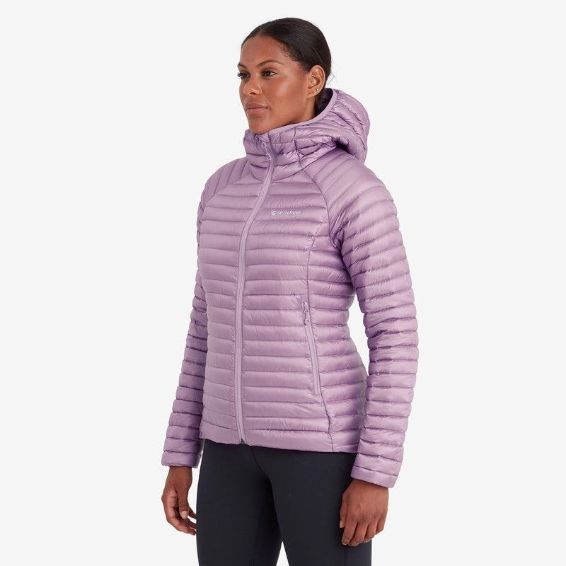 Grey Purple Montane Anti-Freeze Lite Hooded Women's Down Jackets | PKI441CV