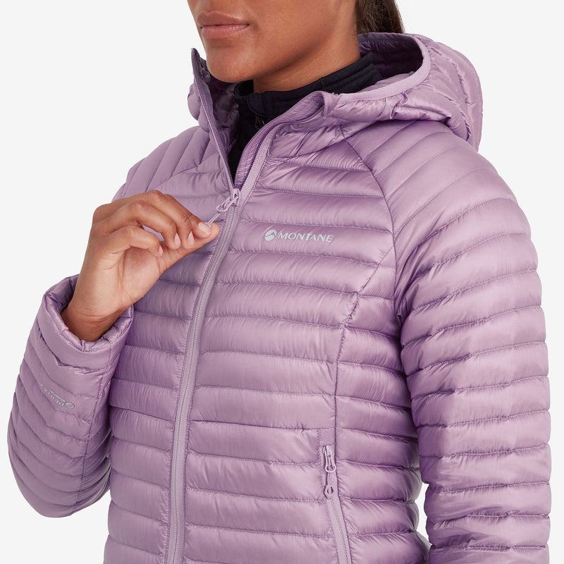 Grey Purple Montane Anti-Freeze Lite Hooded Women's Down Jackets | PKI441CV