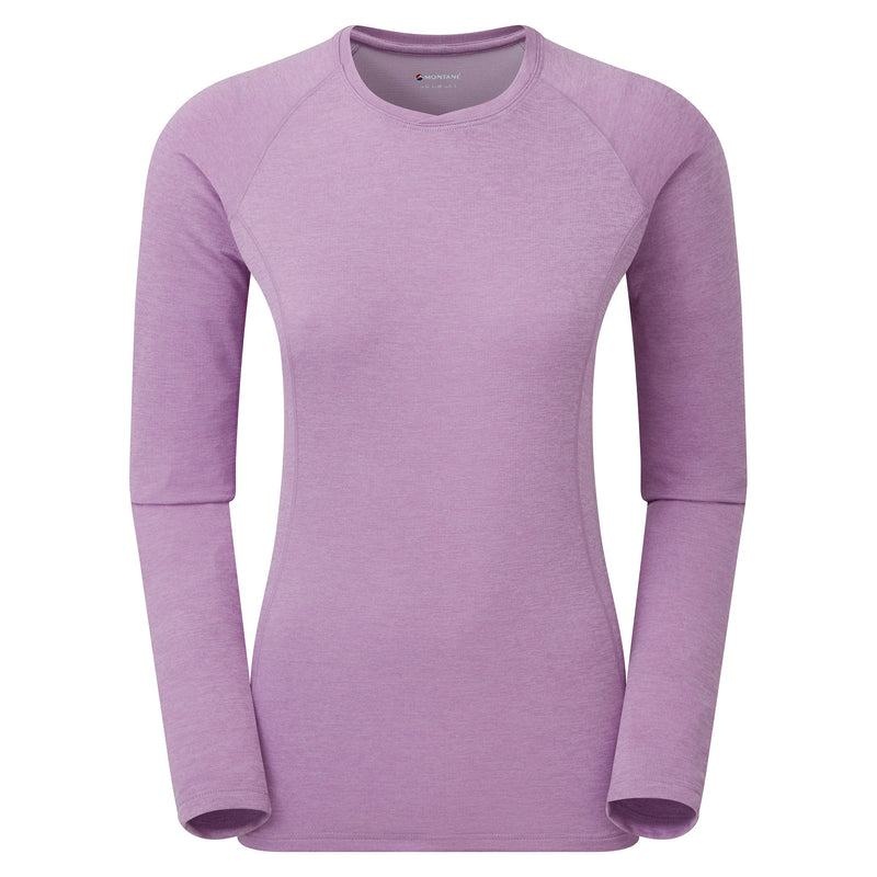 Grey Purple Montane Dart Long Sleeve Women\'s T Shirts | SLO8675AG