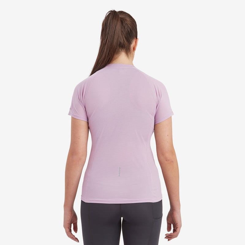 Grey Purple Montane Dart Nano Zip Women's T Shirts | TZJ3381MX