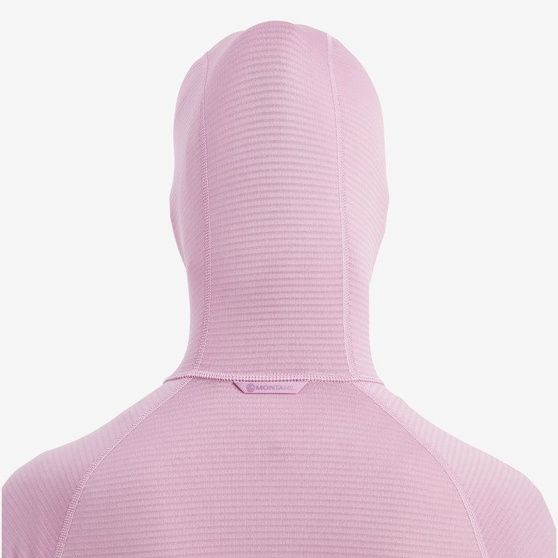 Grey Purple Montane Protium Lite Hooded Pull On Women's Fleece | CAQ3740VU