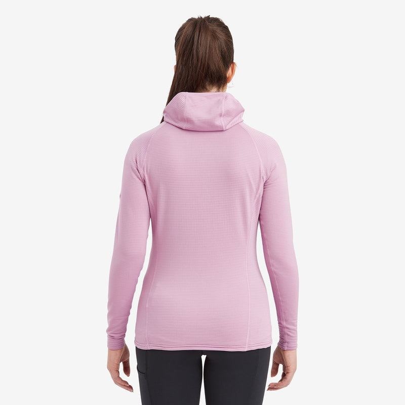 Grey Purple Montane Protium Lite Hooded Pull On Women's Fleece | CAQ3740VU