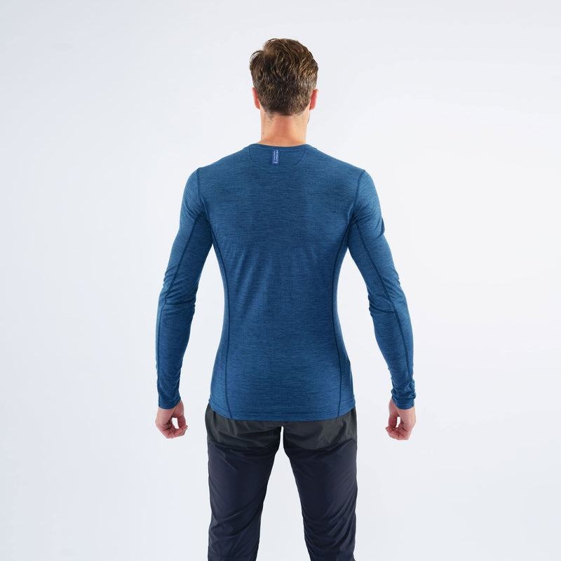 Navy Blue Montane Primino 140 Long Sleeve Men's T Shirts | RNP9336FX