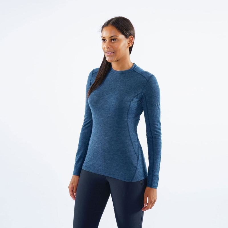 Navy Blue Montane Primino 140 Long Sleeve Women's T Shirts | OUV1530WE