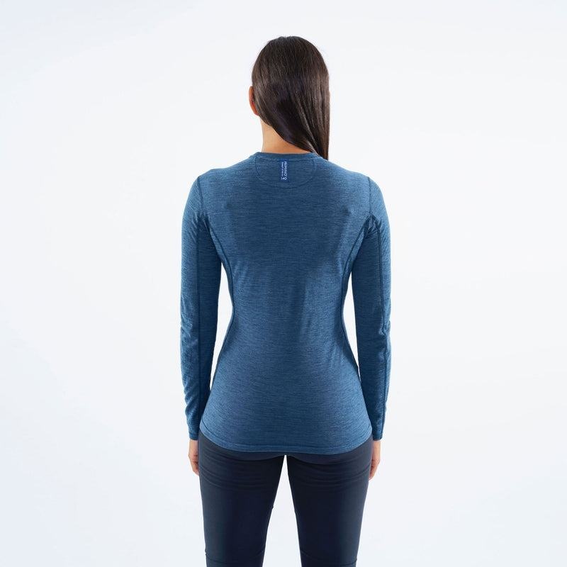 Navy Blue Montane Primino 140 Long Sleeve Women's T Shirts | OUV1530WE