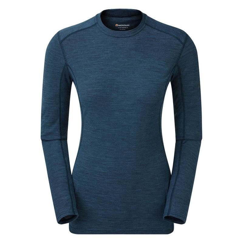 Navy Blue Montane Primino 140 Long Sleeve Women\'s T Shirts | OUV1530WE