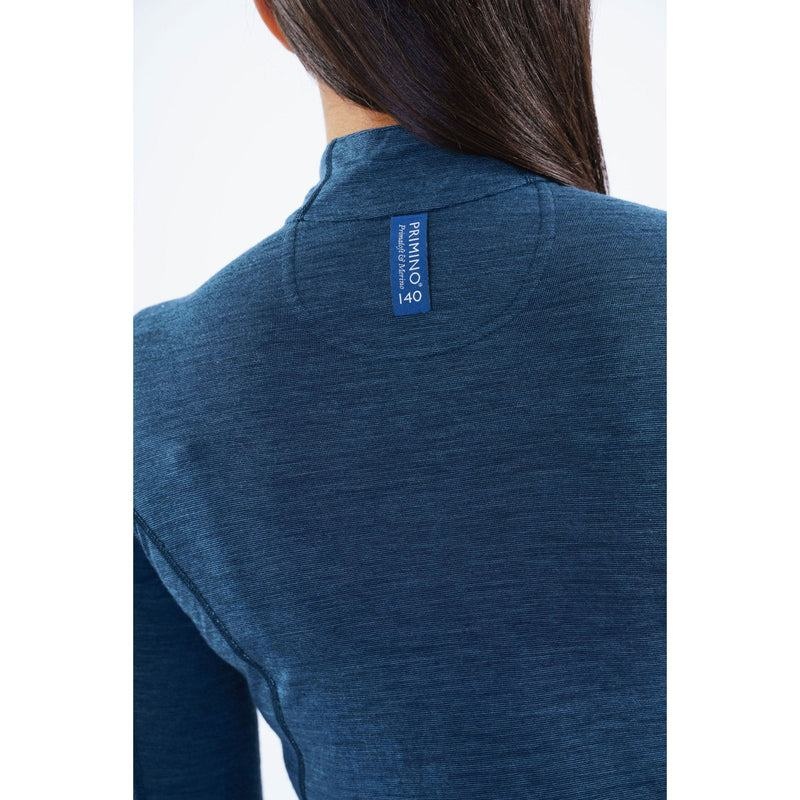 Navy Blue Montane Primino 140 Zip Neck Women's Base Layer Tops | OBH3969MQ