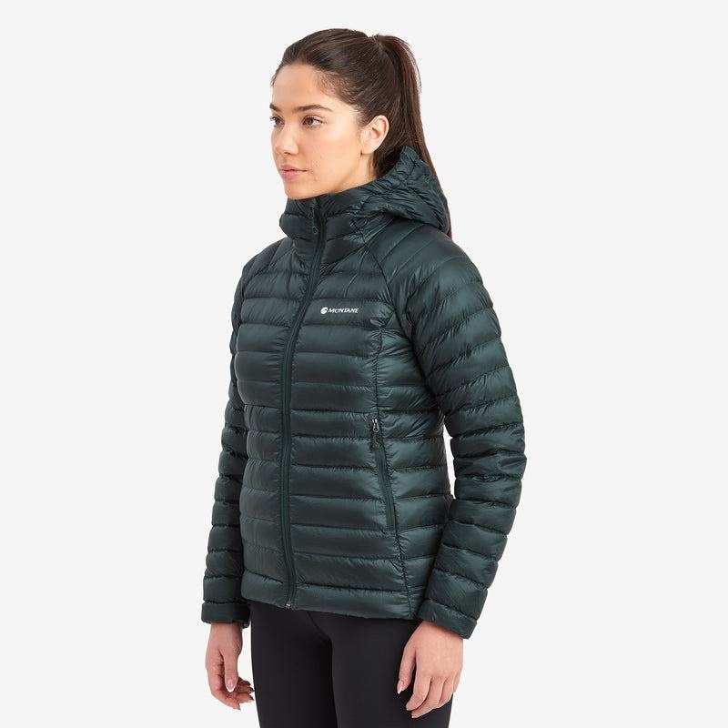 Olive Green Montane Anti-Freeze Hooded Women's Down Jackets | SQI4884AS