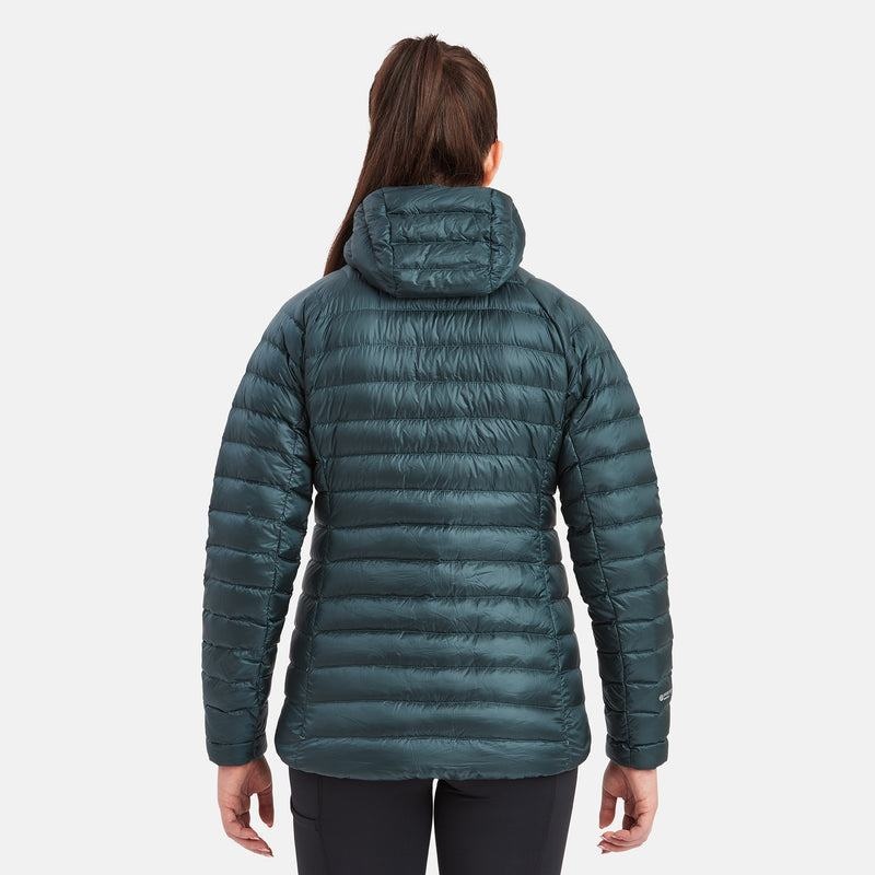 Olive Green Montane Anti-Freeze Hooded Women's Down Jackets | SQI4884AS