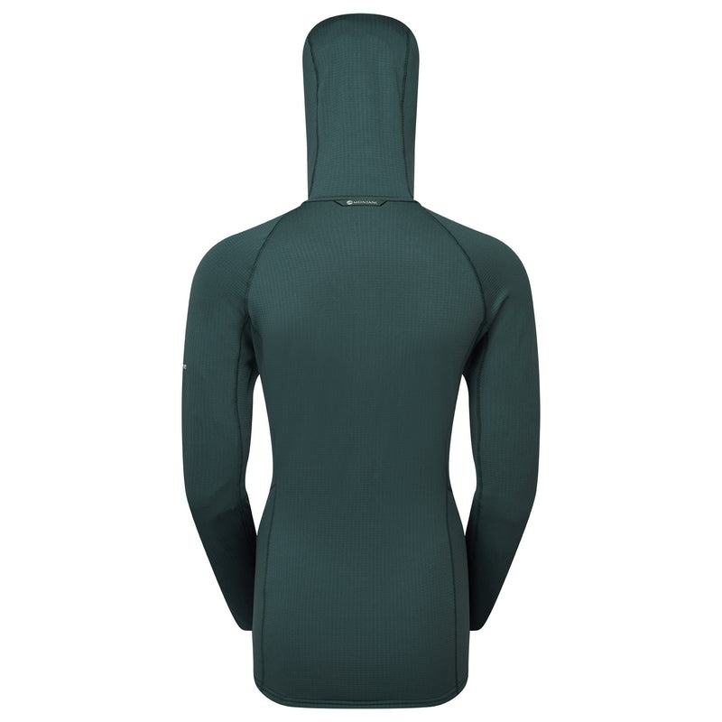 Olive Green Montane Protium Hooded Women's Fleece Jackets | FPP7317GN