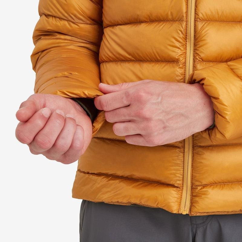 Orange Montane Alpine 850 Lite Hooded Men's Down Jackets | DTA1412EI