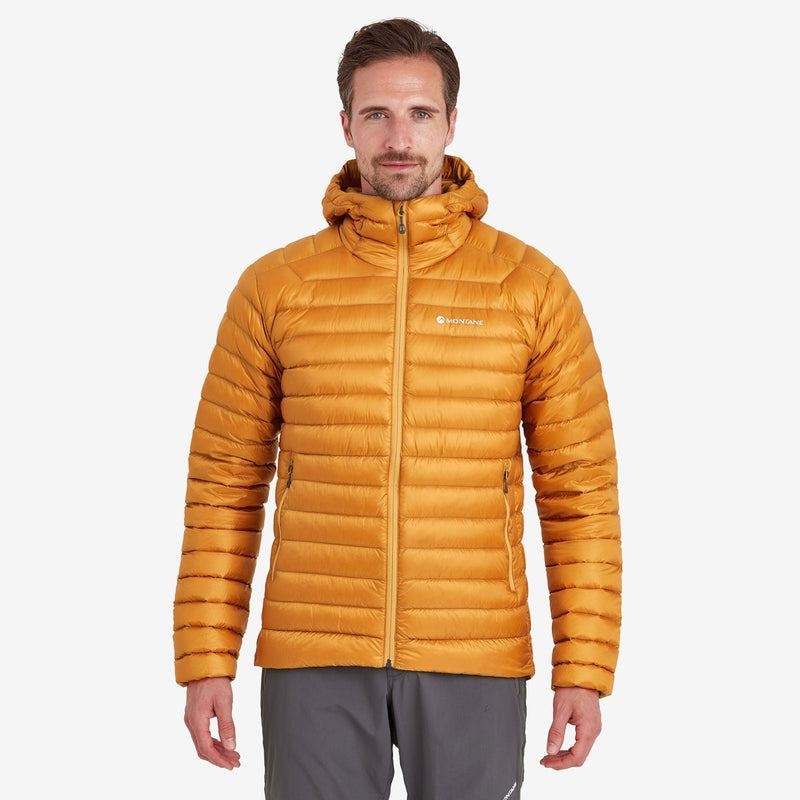 Orange Montane Anti-Freeze Hooded Men's Down Jackets | UST125SL