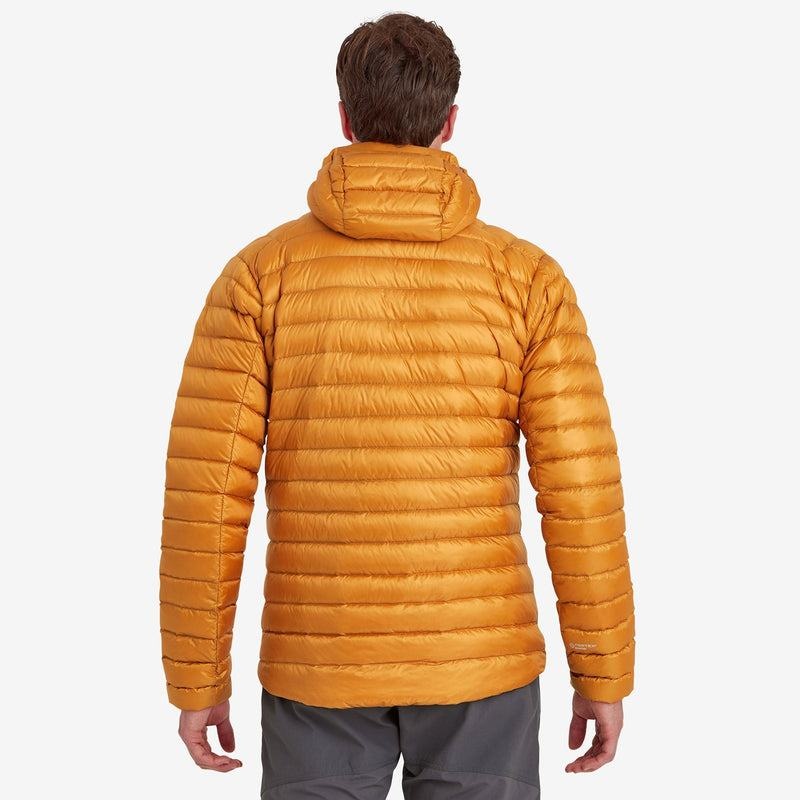 Orange Montane Anti-Freeze Hooded Men's Down Jackets | UST125SL