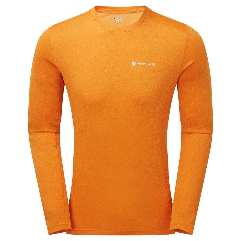 Orange Montane Dart Long Sleeve Men\'s T Shirts | LXS8766RO