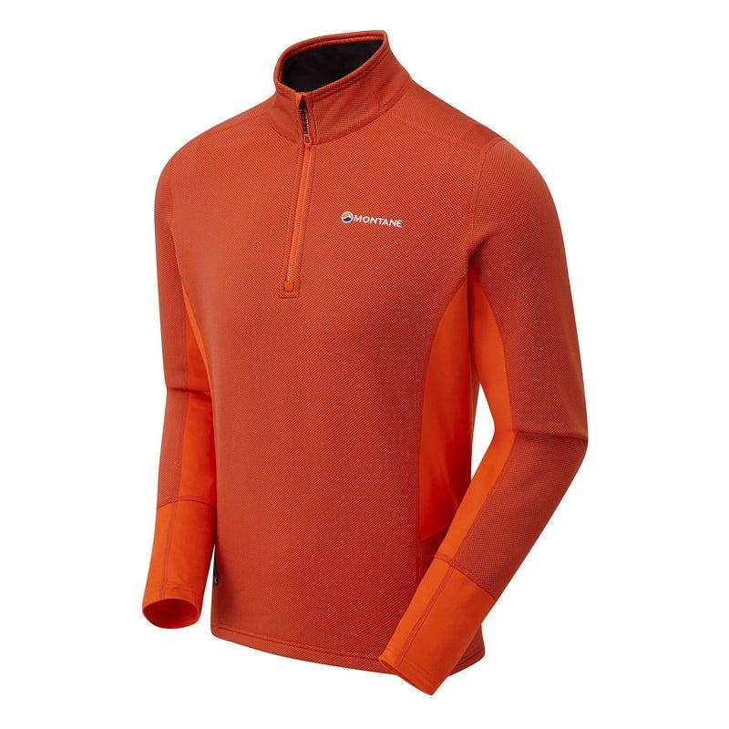 Orange Montane Iridium Hybrid Pull-On Men's Fleece Jackets | HZL171JP