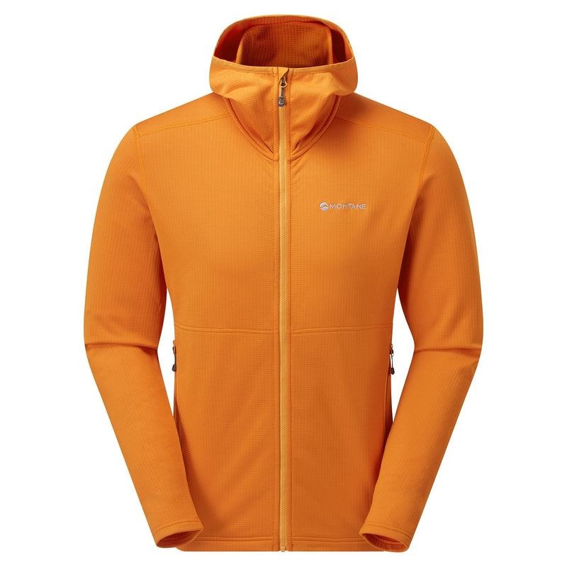 Orange Montane Protium Hooded Men\'s Fleece Jackets | LBJ1435TG