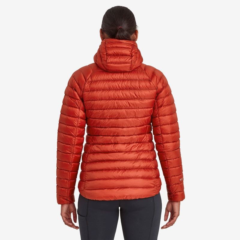 Orange Red Montane Anti-Freeze Hooded Women's Down Jackets | PLD59TE