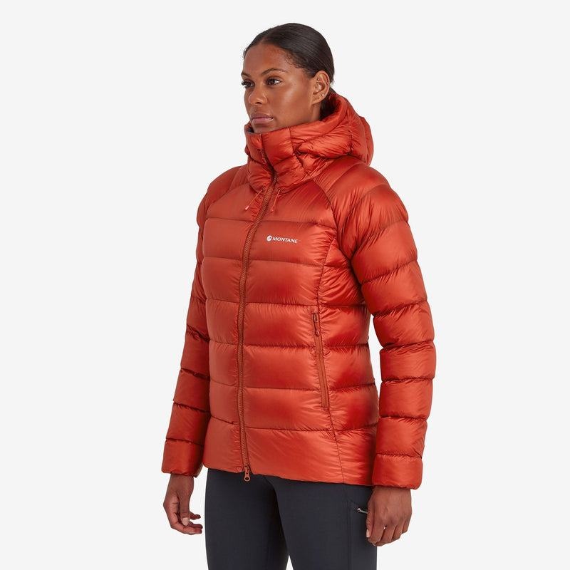 Orange Red Montane Anti-Freeze XT Hooded Women's Down Jackets | TOX90100TH