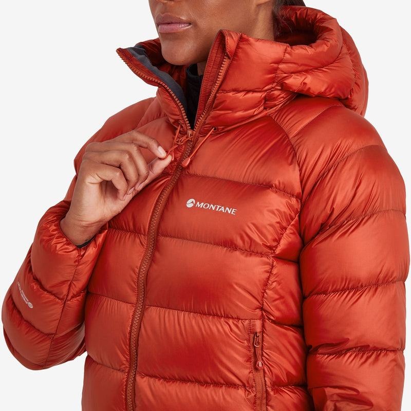 Orange Red Montane Anti-Freeze XT Hooded Women's Down Jackets | TOX90100TH