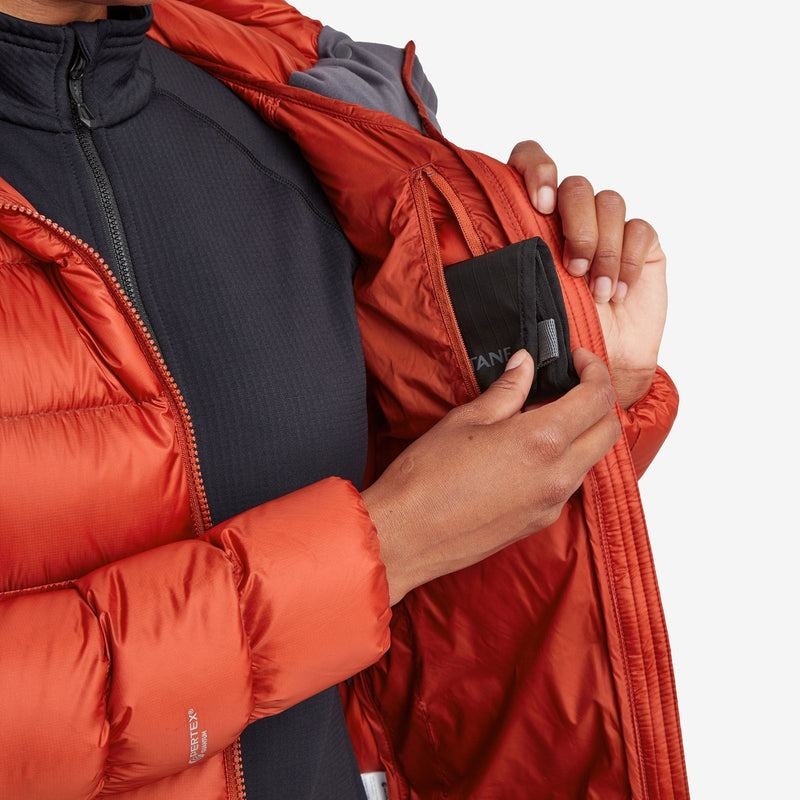 Orange Red Montane Anti-Freeze XT Hooded Women's Down Jackets | TOX90100TH