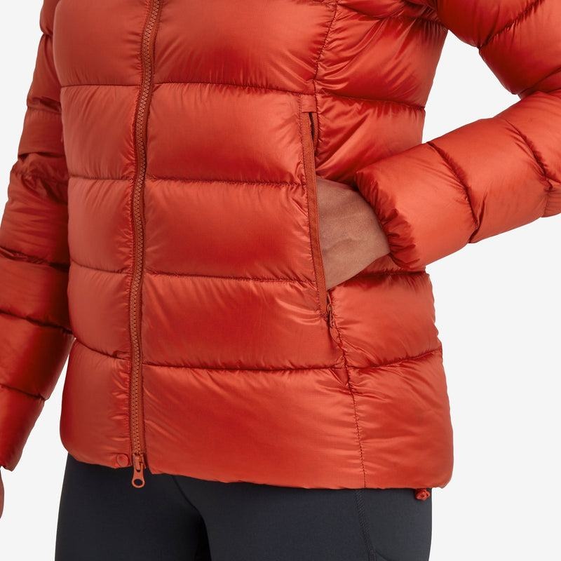 Orange Red Montane Anti-Freeze XT Hooded Women's Down Jackets | TOX90100TH