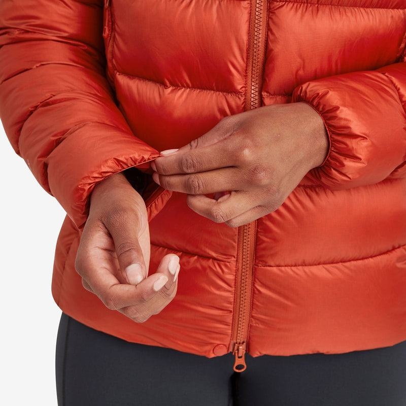 Orange Red Montane Anti-Freeze XT Hooded Women's Down Jackets | TOX90100TH