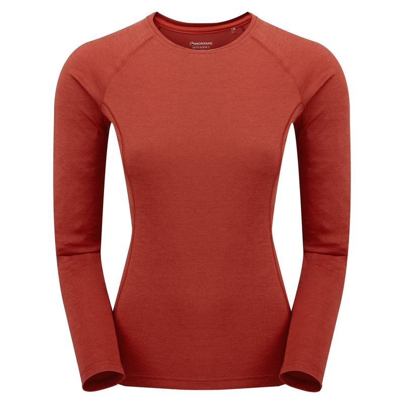 Orange Red Montane Dart Long Sleeve Women\'s T Shirts | GCM3518WX