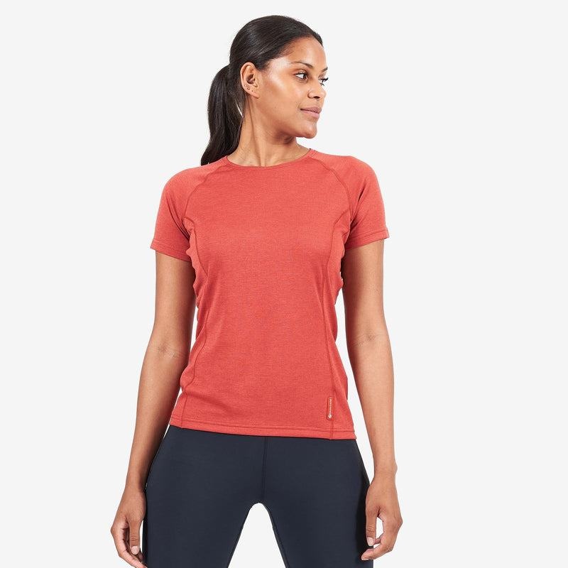 Orange Red Montane Dart Women's T Shirts | LZJ327XU