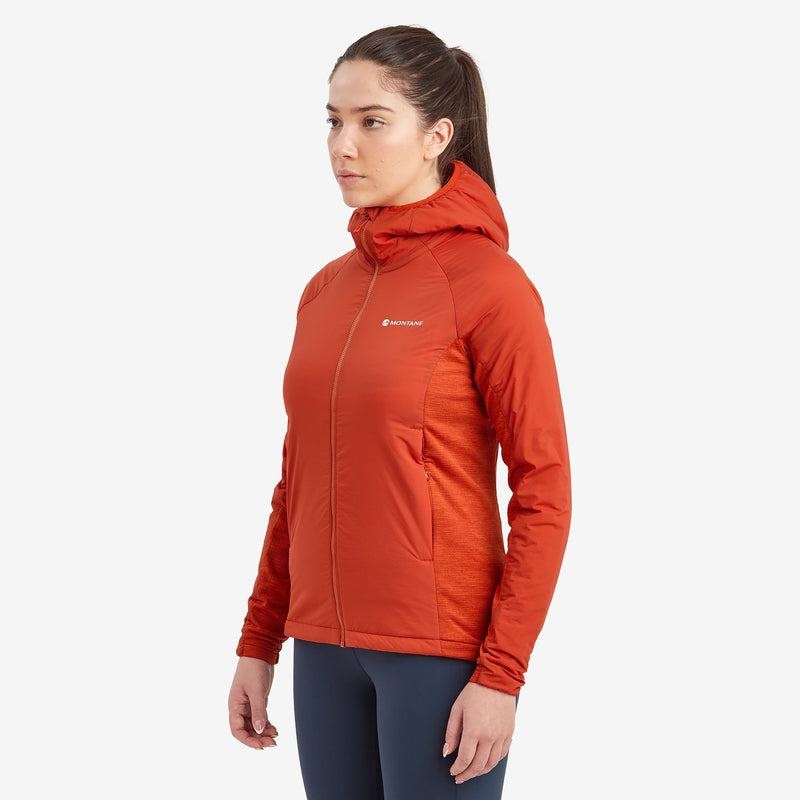 Orange Red Montane Fireball Lite Hooded Women's Insulated Jackets | ZAW369XW