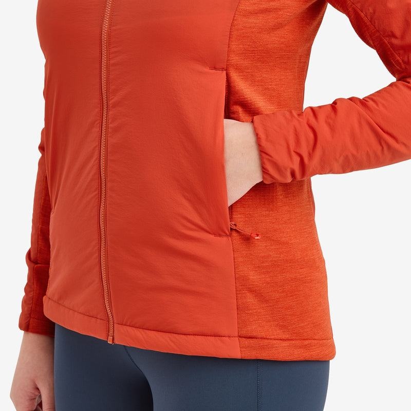 Orange Red Montane Fireball Lite Hooded Women's Insulated Jackets | ZAW369XW