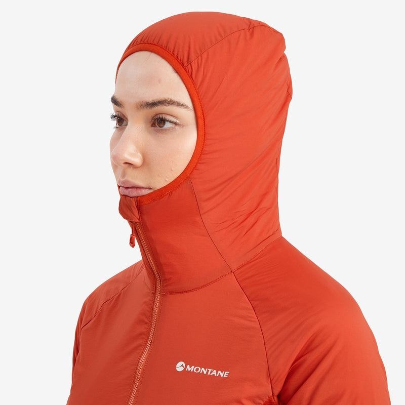 Orange Red Montane Fireball Lite Hooded Women's Insulated Jackets | ZAW369XW