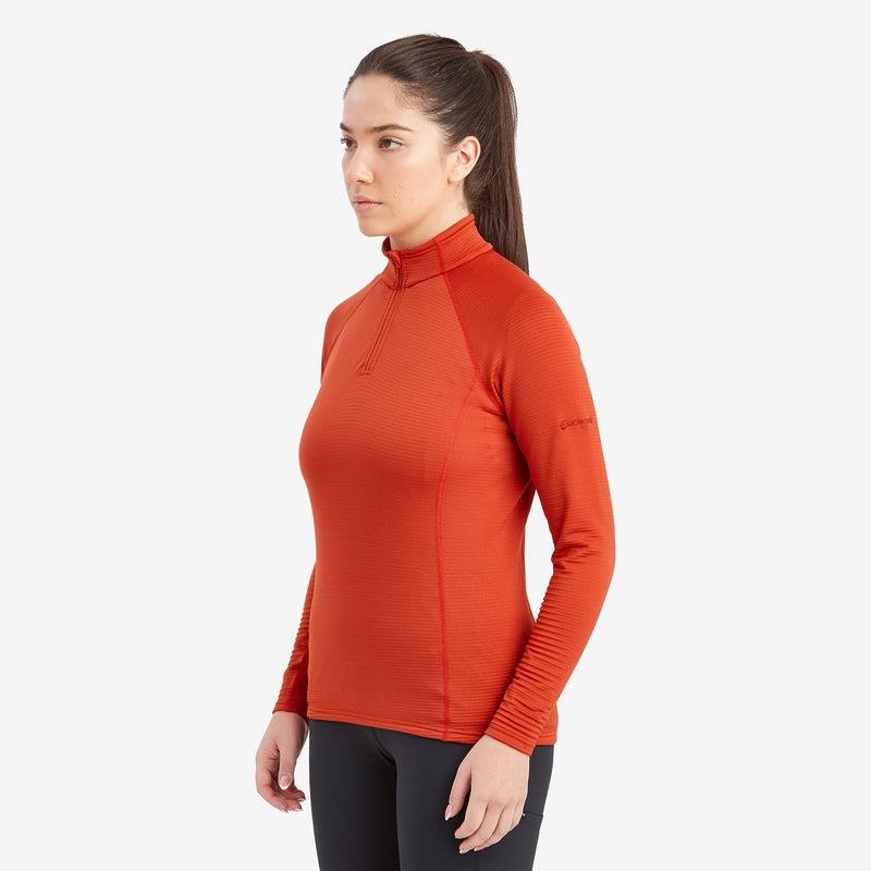 Orange Red Montane Protium Lite Pull On Women's Fleece | PCF4655NC