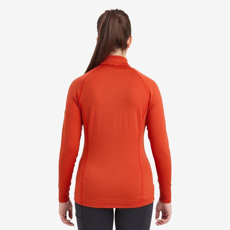 Orange Red Montane Protium Lite Pull On Women's Fleece | PCF4655NC